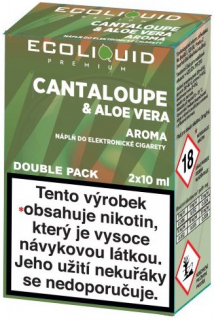 Liquid Ecoliquid Premium 2Pack Cantaloupe & Aloe Vera 2x10ml - 3mg