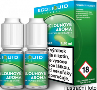 Liquid Ecoliquid Premium 2Pack ICE Melon 2x10ml - 12mg (Svěží meloun)