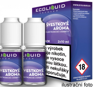 Liquid Ecoliquid Premium 2Pack Plum 2x10ml - 12mg (Švestka)