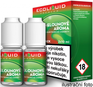 Liquid Ecoliquid Premium 2Pack Watermelon 2x10ml - 12mg (Vodní meloun)