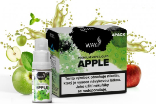 Liquid WAY to Vape 4Pack Apple 4x10ml-0mg