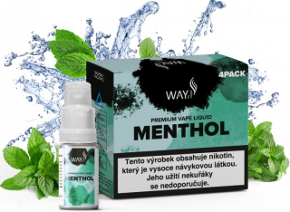 Liquid WAY to Vape 4Pack Menthol 4x10ml-6mg