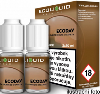 Liquid Ecoliquid Premium 2Pack ECODAV 2x10ml - 0mg