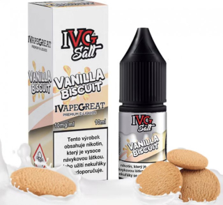 Liquid IVG SALT Vanilla Biscuit 10ml - 10mg