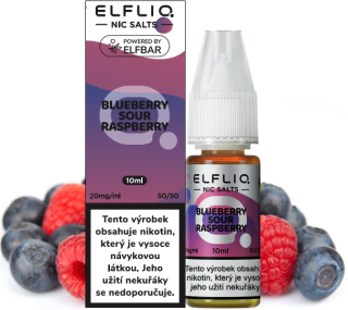Liquid ELFLIQ Nic SALT Blueberry Sour Raspberry 10ml - 20mg